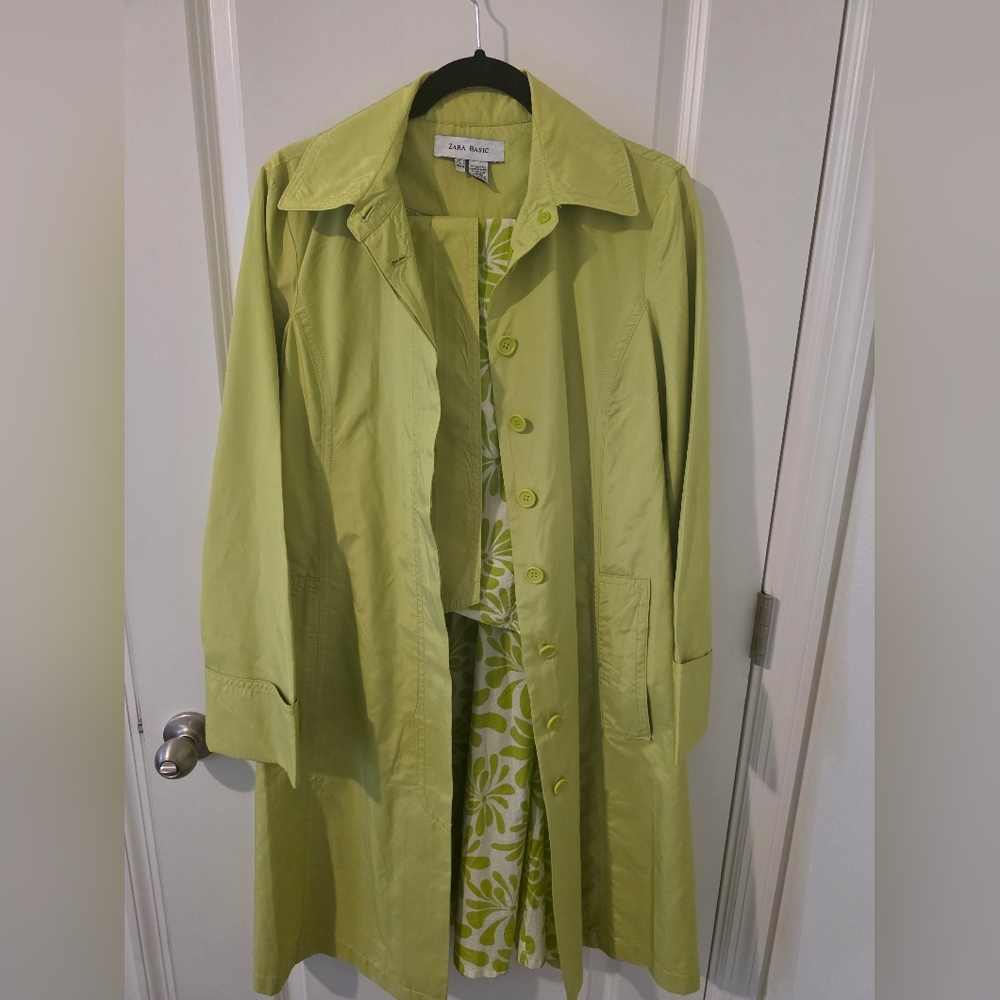 Zara Women's Lime Green Coat